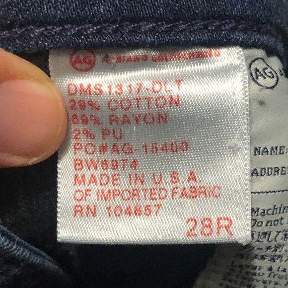 AG Adriano Goldschmied Jeans Women's 28R The Ballard Slim Boot Dark Wash Denim - Picture 4 of 6